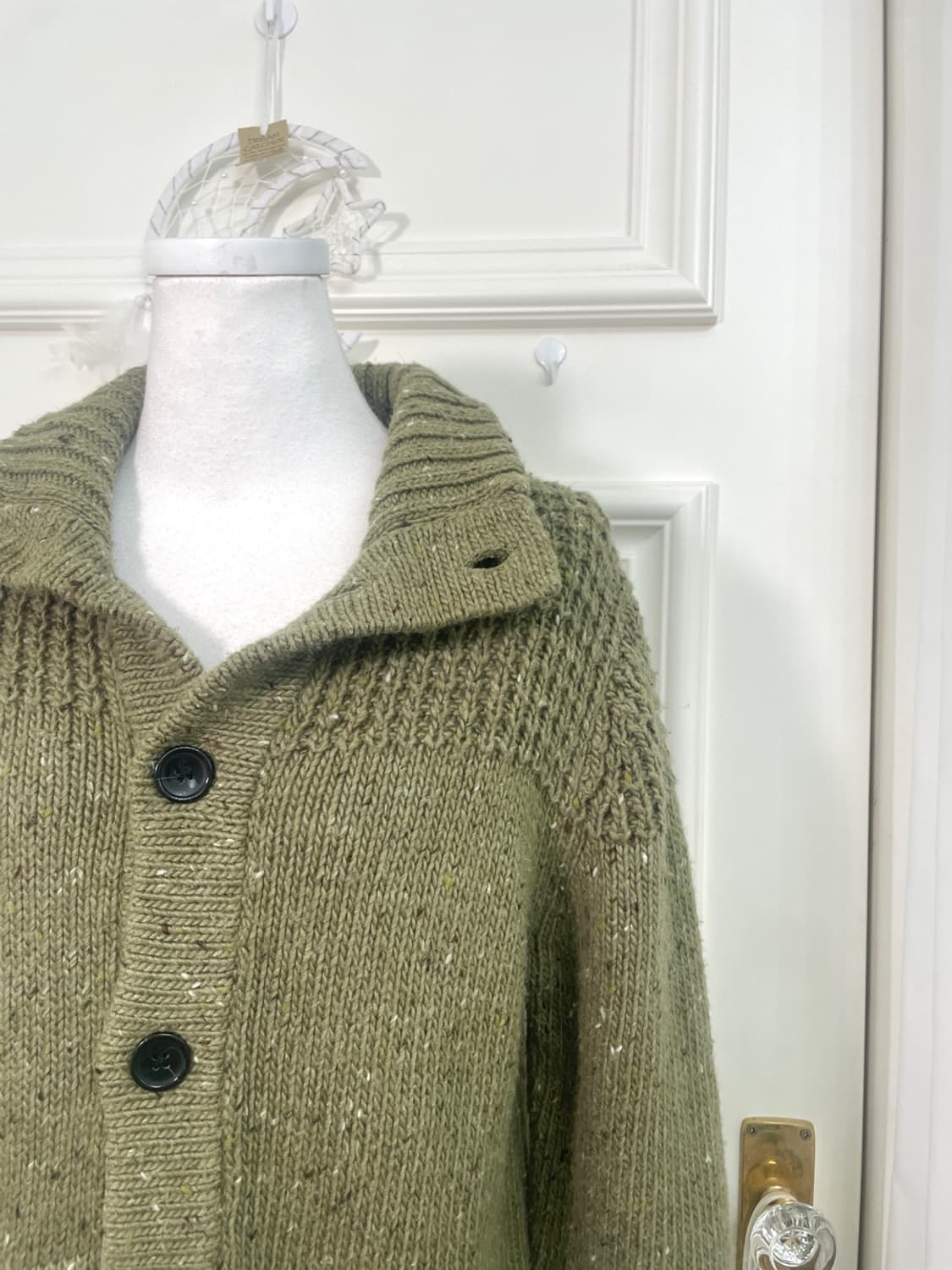 matcha melange pocket point collar cardi 상품이미지6