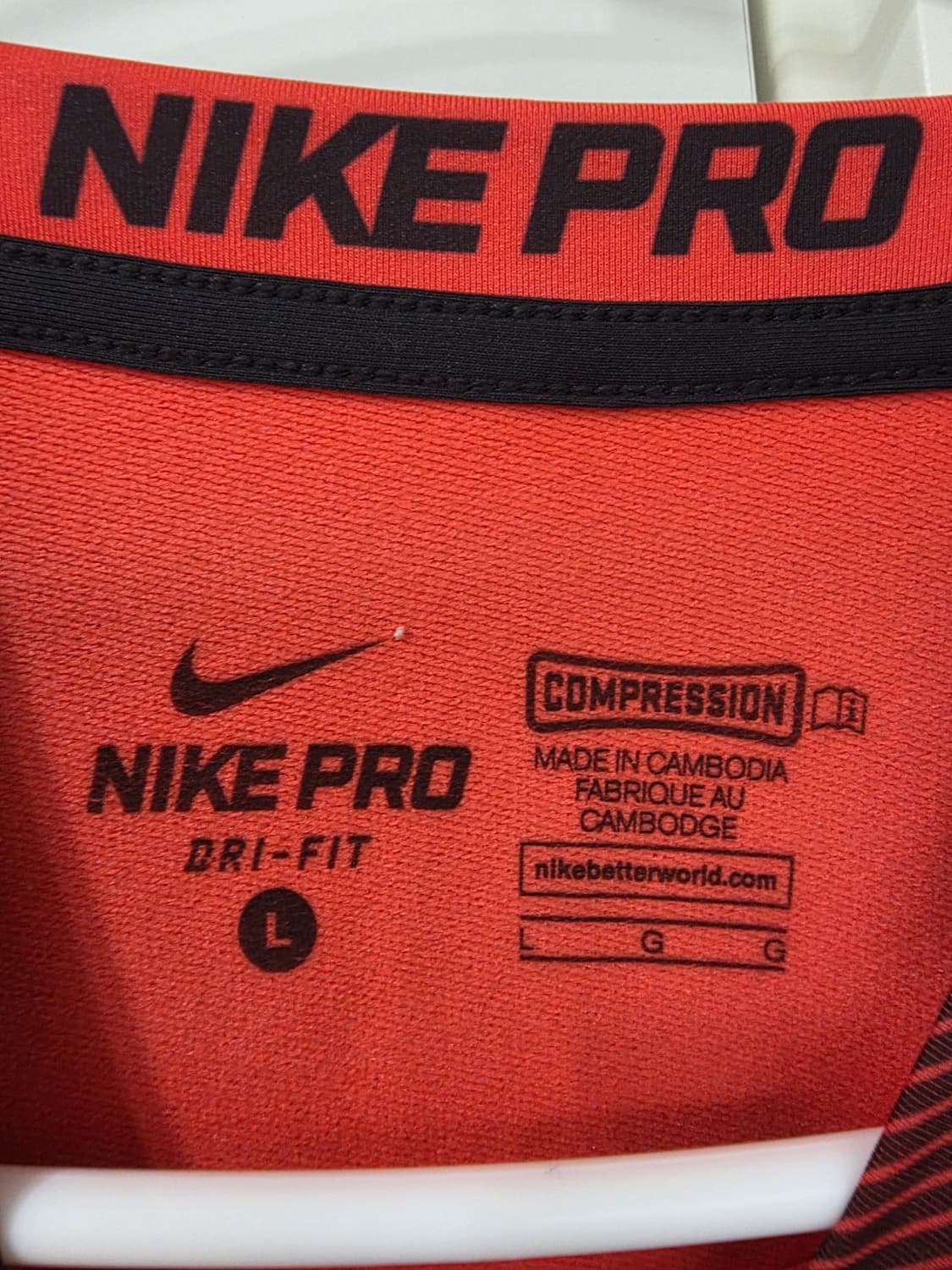 나이키 프로 타이즈 (약기모) 상하의 세트 L 상품이미지4