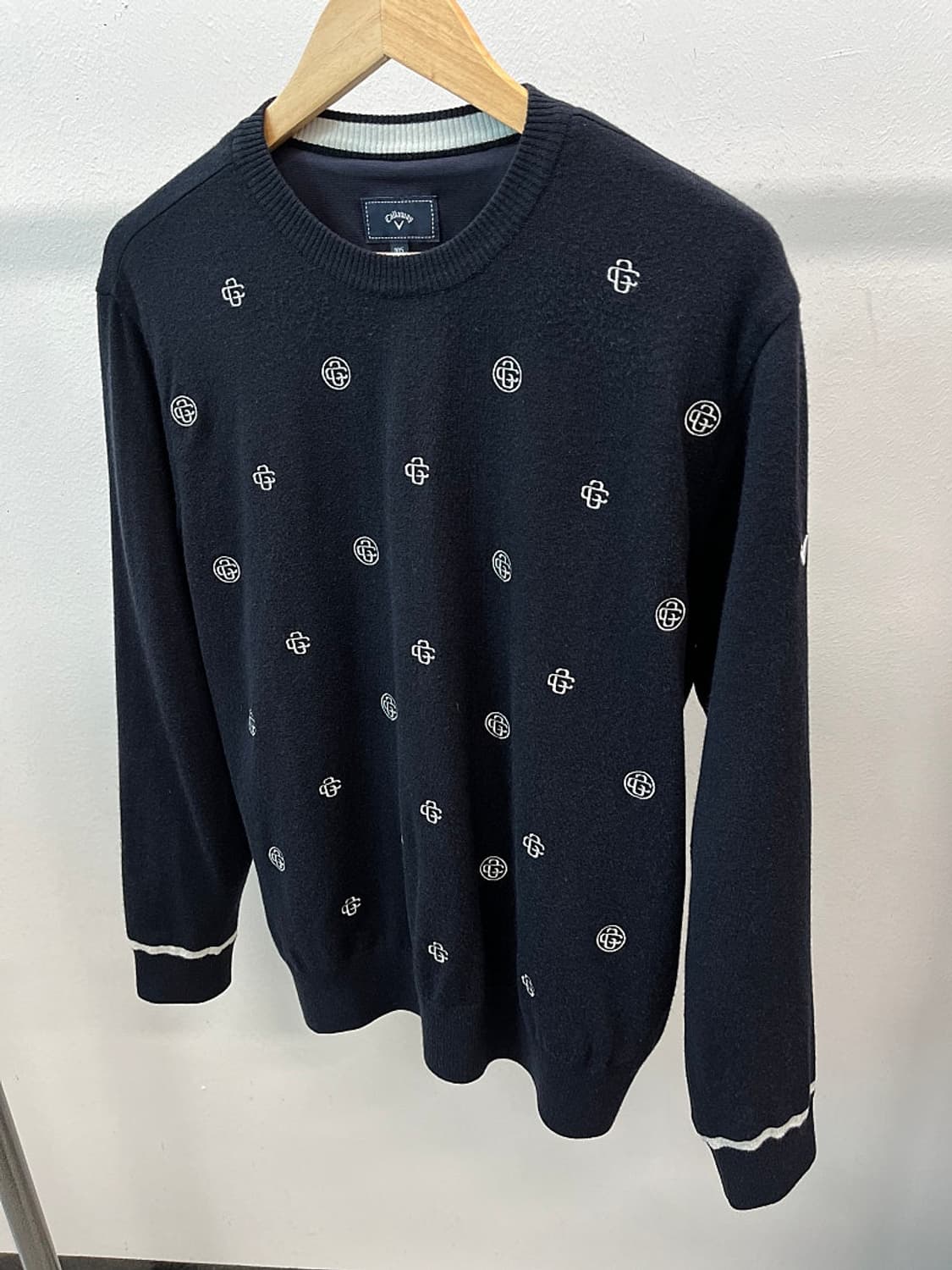 105) 캘러웨이 자수 방풍니트  상품이미지1