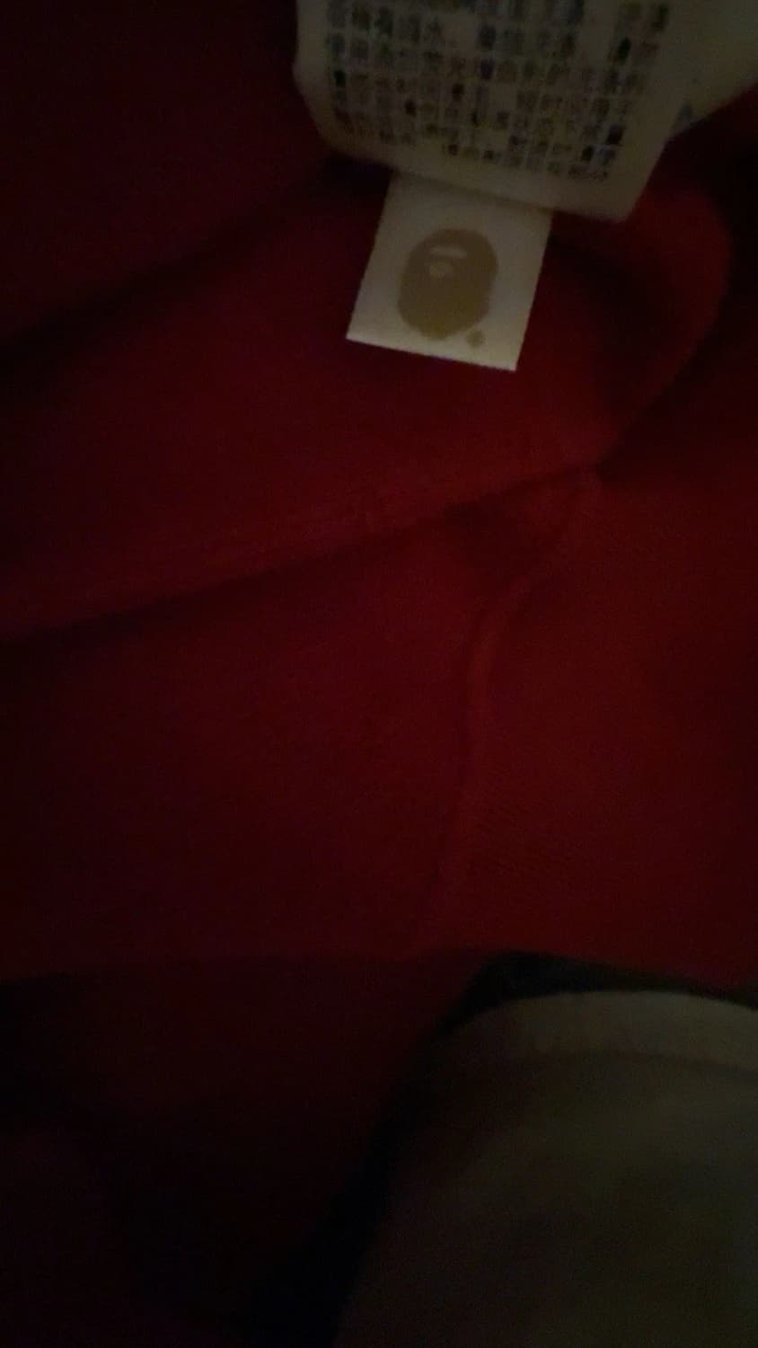 베이프 반 카모 샤크 후드집업 레드 상품이미지4