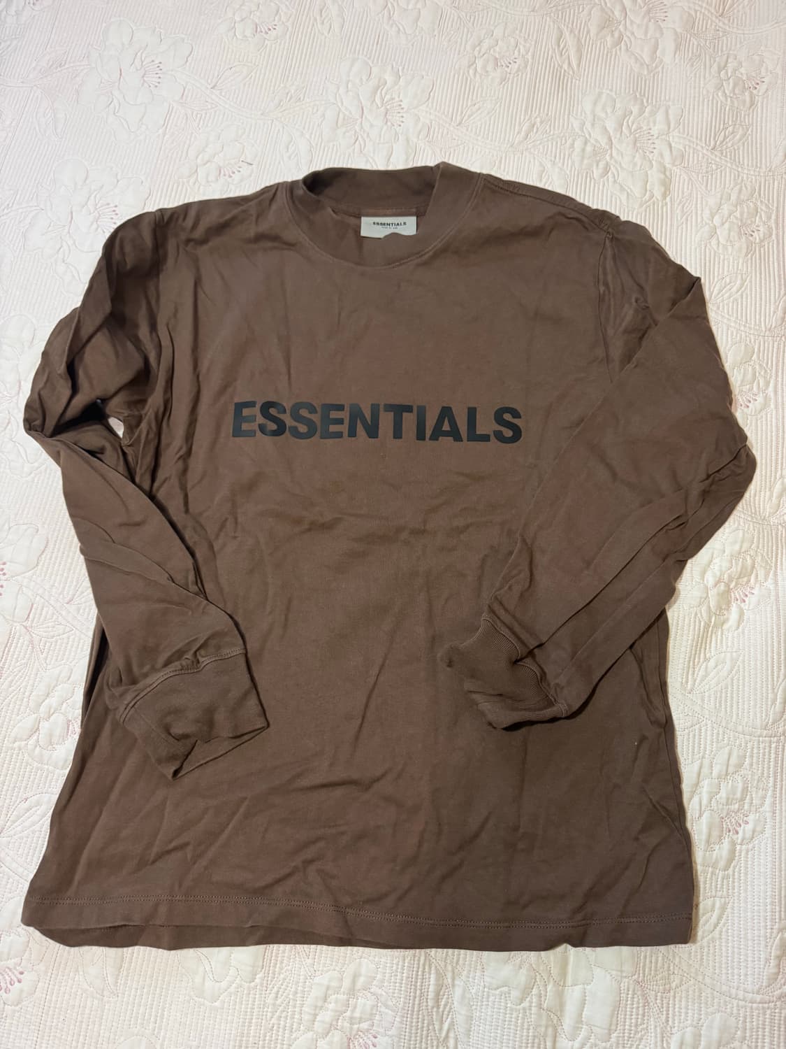 에센셜(Essentials) 긴팔 티셔츠 앞로고 s사이즈 상품이미지1