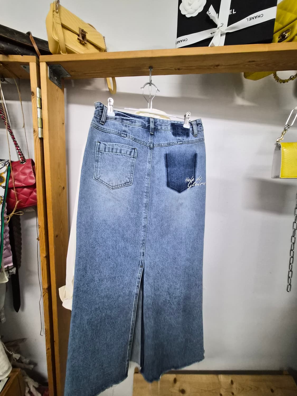 DKNY 셔츠 블라우스. 보브 데님스커트 상품이미지10