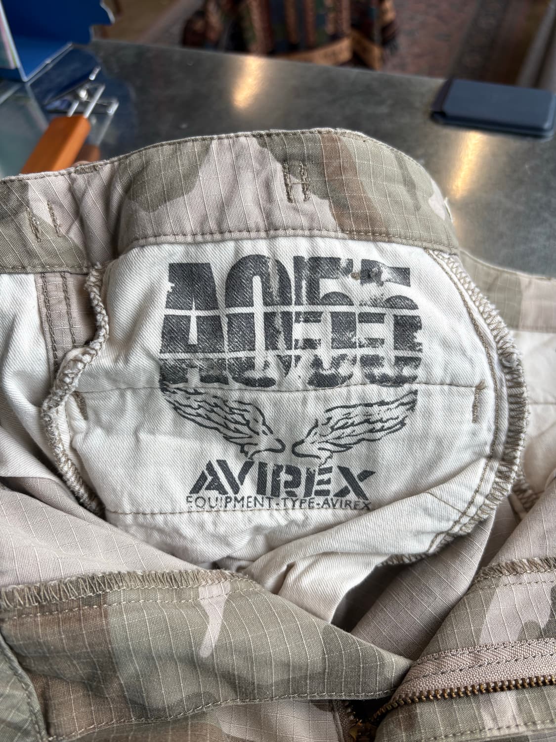 아비렉스 카모플라쥬 립스탑 팬츠 상품이미지6