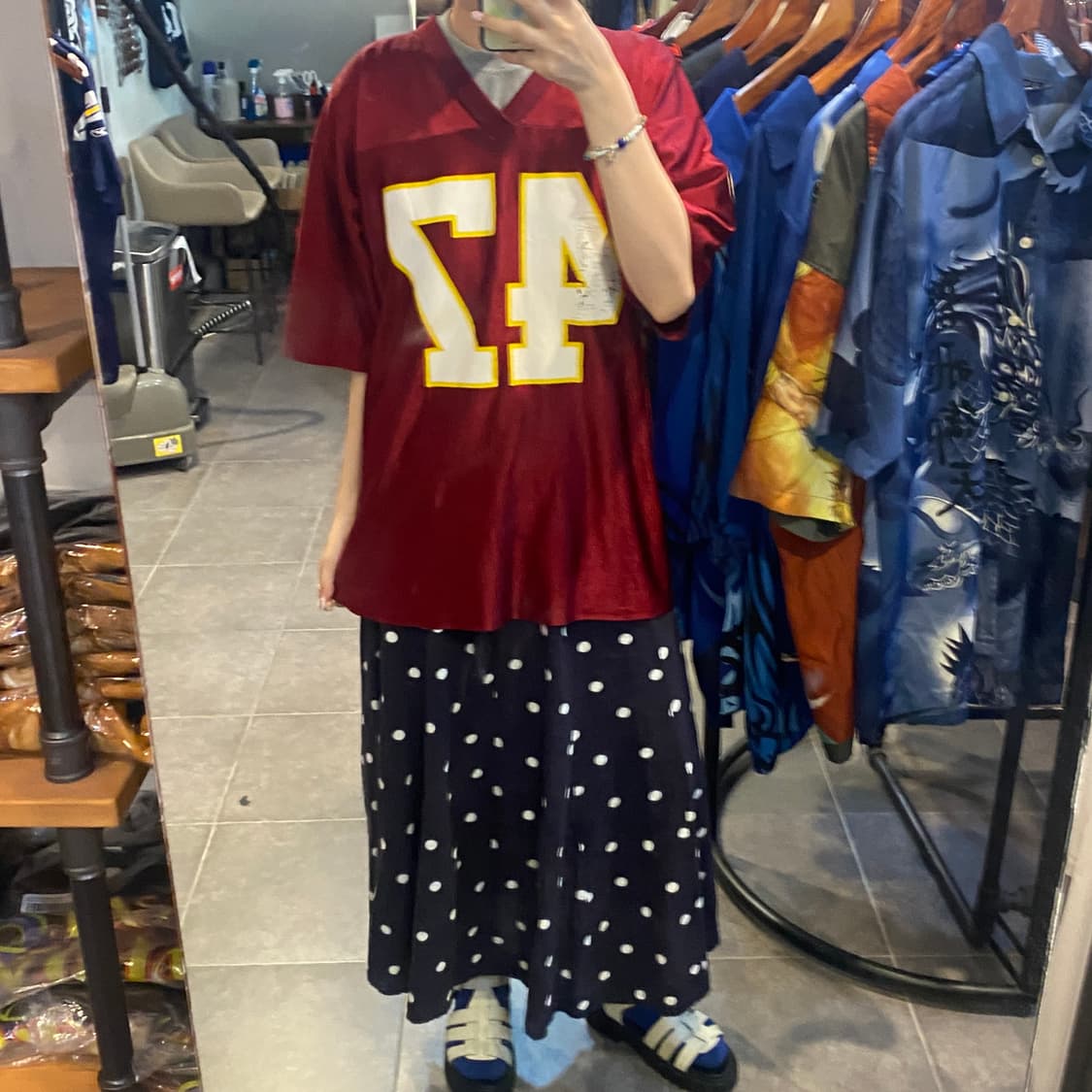 [NO.9] NFL 풋볼 져지 반팔티 레드 상품이미지4