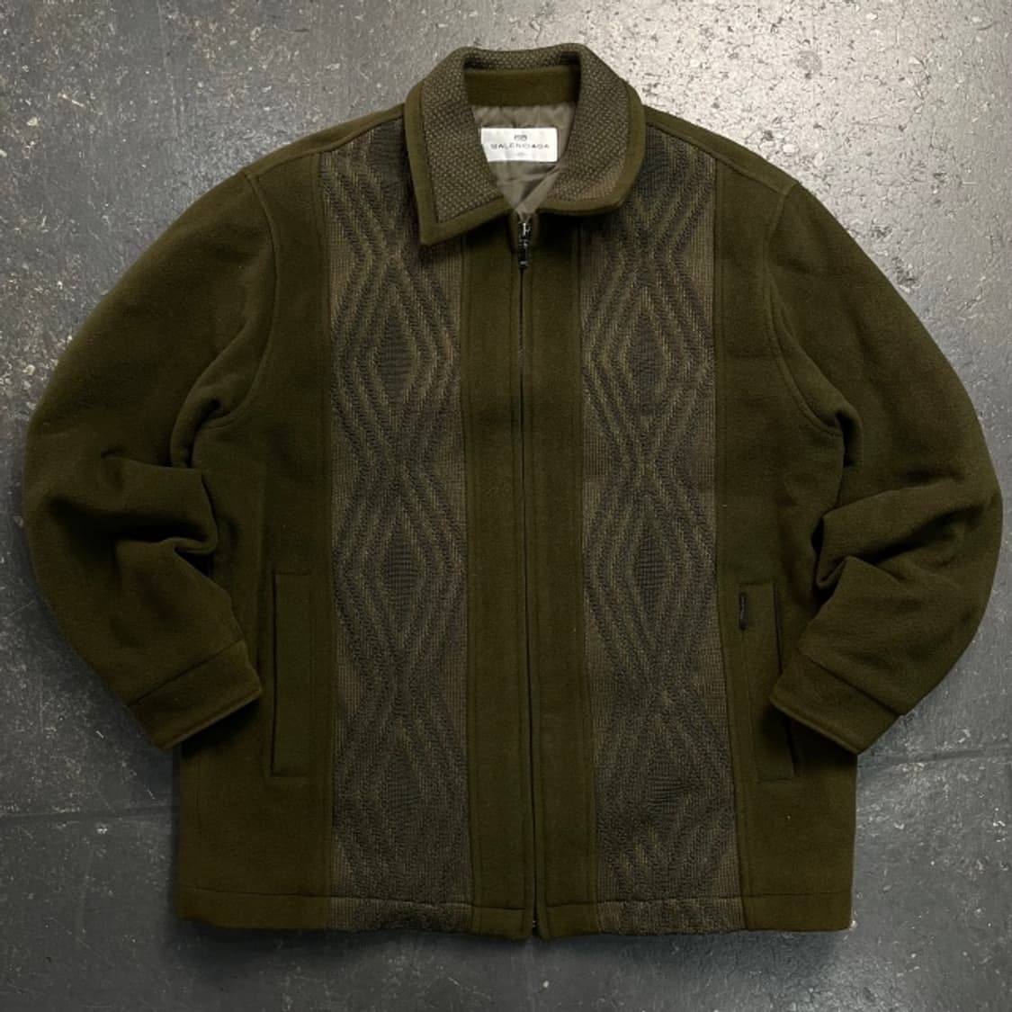 100 발렌시아가 패턴 모직 자켓  상품이미지1