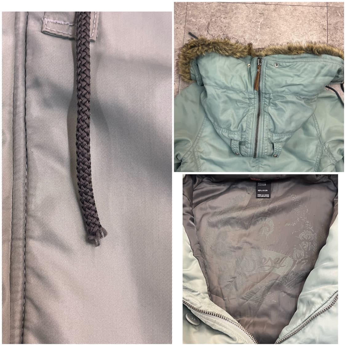 디젤 퍼 후드 자켓 S #csz2898 상품이미지4