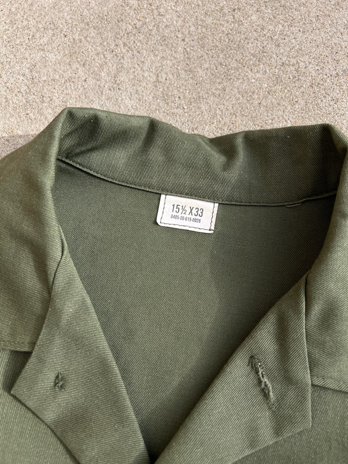 (100)80s USarmy OG-507 유틸리티 셔츠 상품이미지5