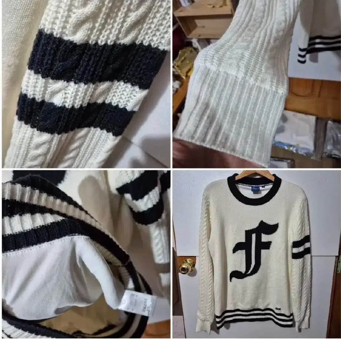 352 ) 피드라 정품 방한 니트 골프 스웨터 여s부터 남95예쁨 상품이미지4