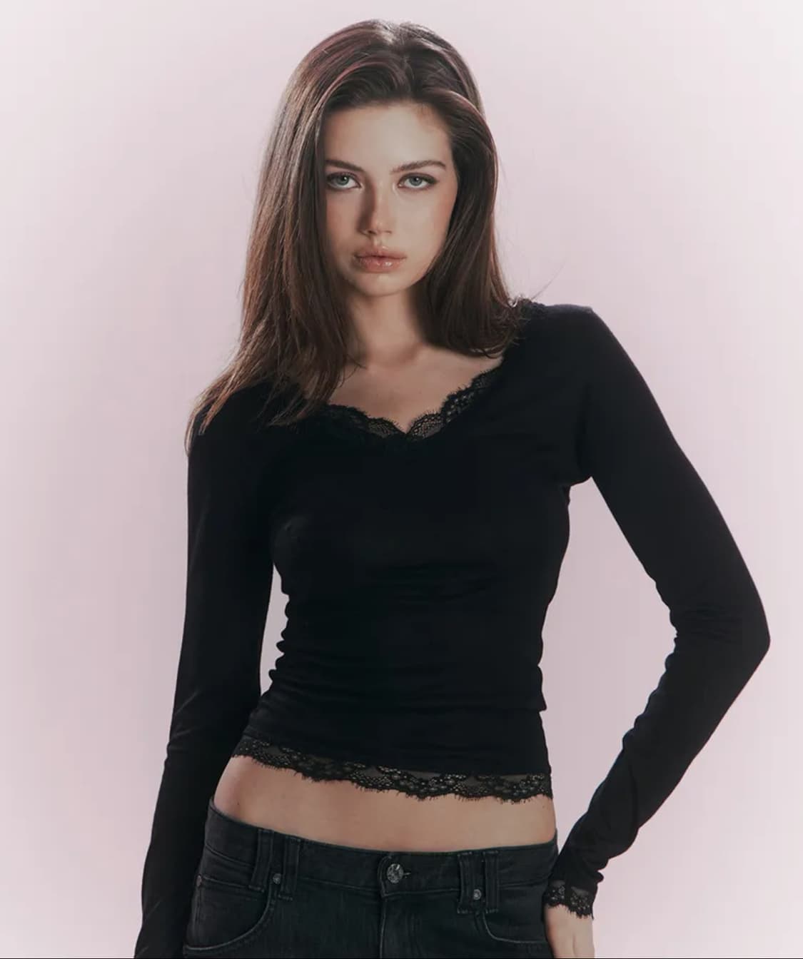 플노팔 Kane Lace Long Sleeve Top 상품이미지1