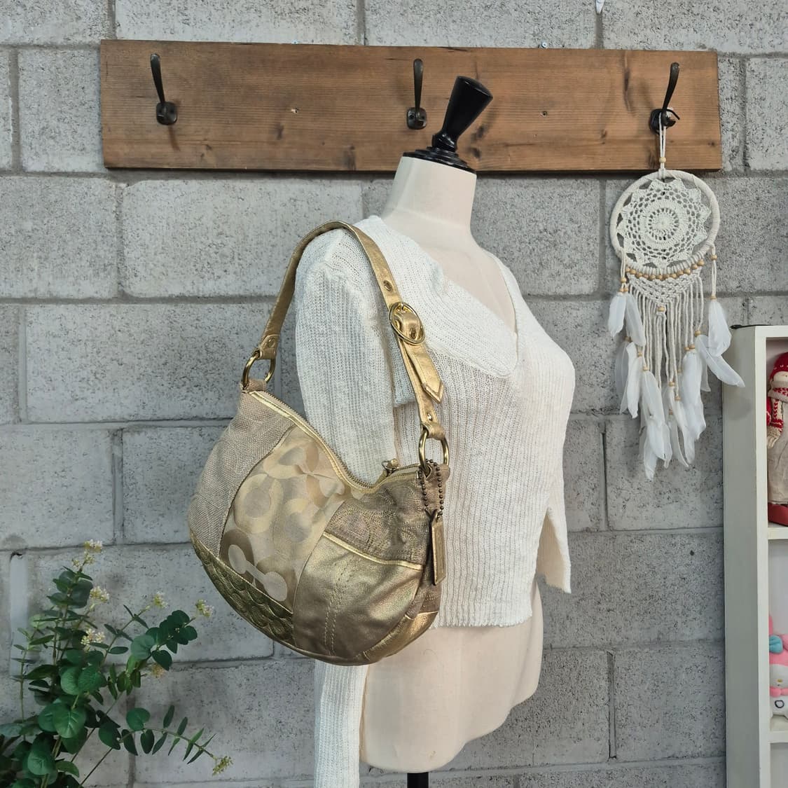 코치 메탈 패치워크 빈티지숄더백  상품이미지1