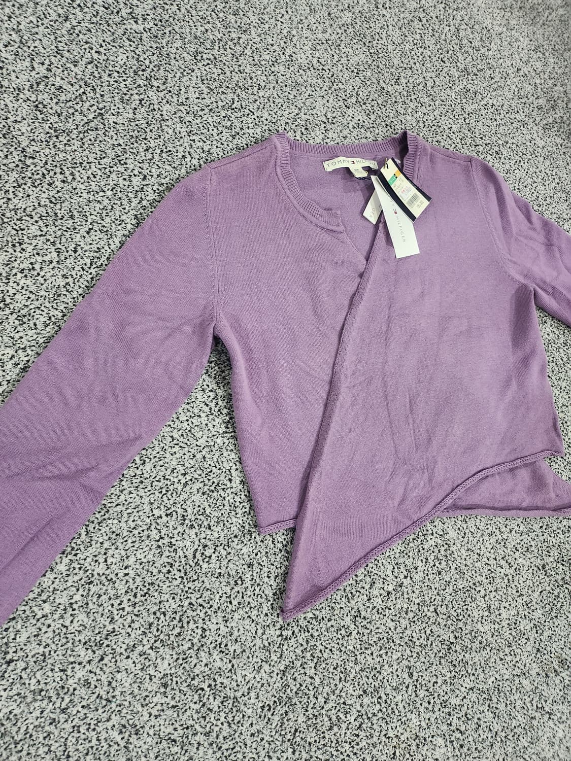 //타미힐피거 퍼플 니트 가디건-S(새상품) 상품이미지2