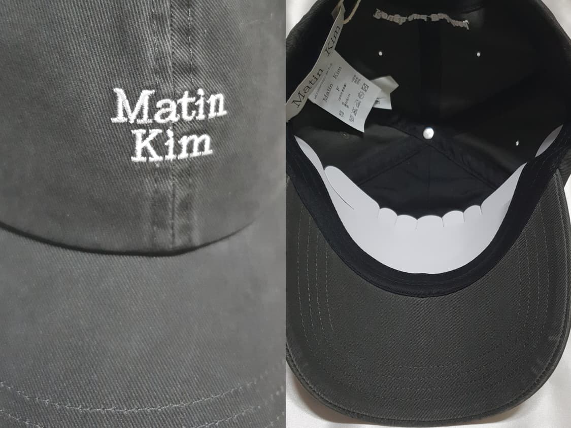 그레이  마뗑킴 미니 로고 볼캡 모자 상품이미지6