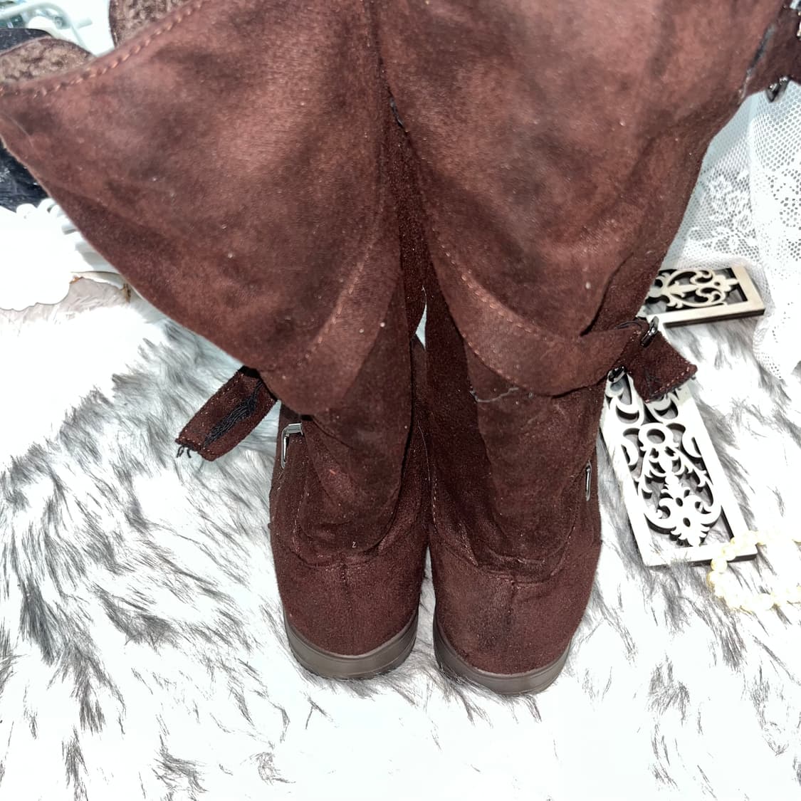 빈티지 벨트 포인트 부츠 상품이미지4