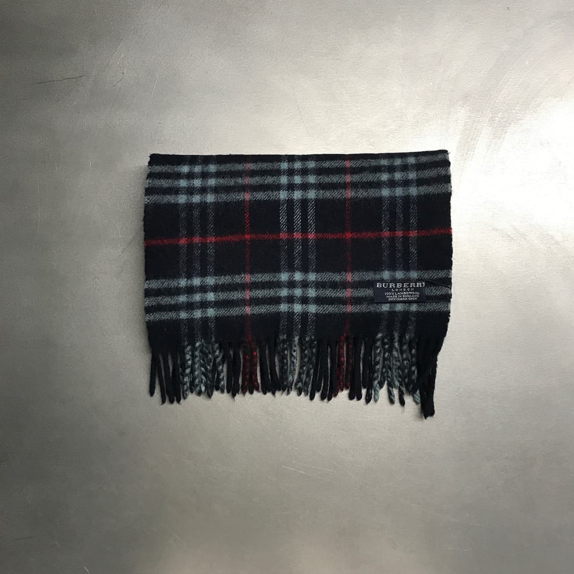 버버리 정품 램스울 머플러 네이비 상품이미지2