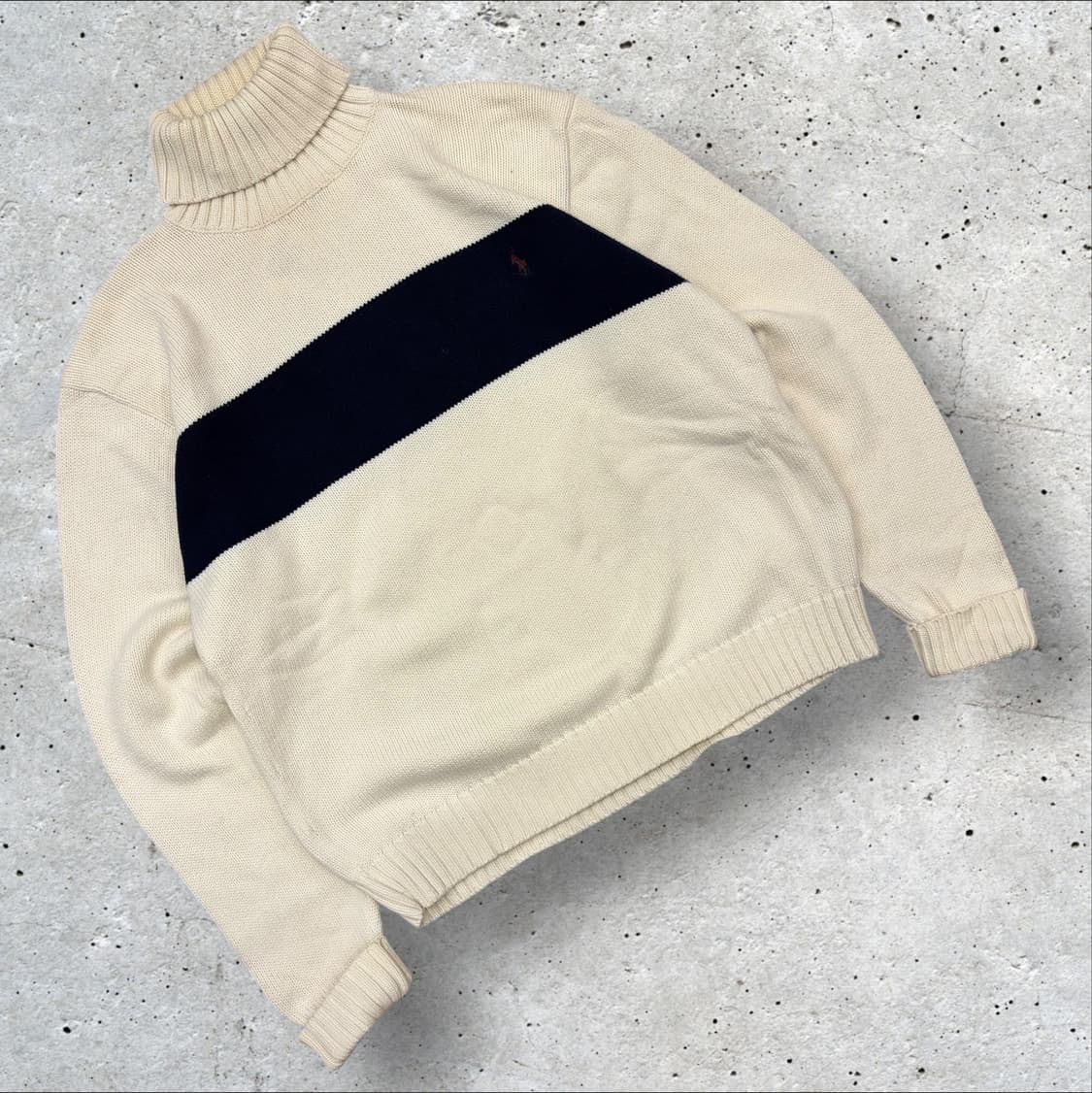 [M] 폴로 랄프로렌 아이보리 터틀넥 니트 스웨터 D128 상품이미지1
