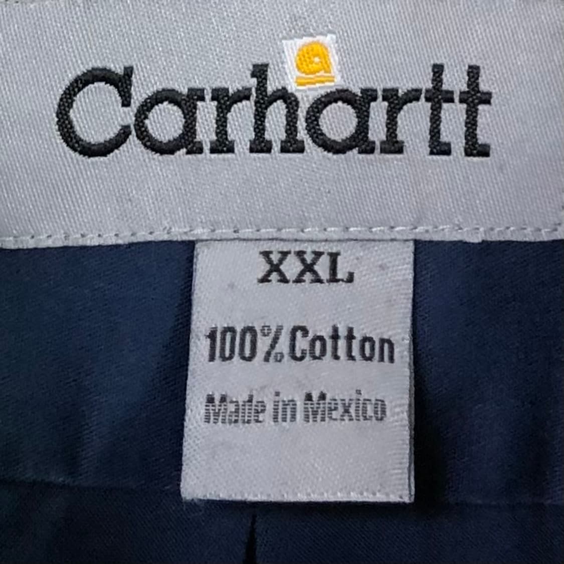 Xxl 칼하트 네이비 워크 셔츠 상품이미지3