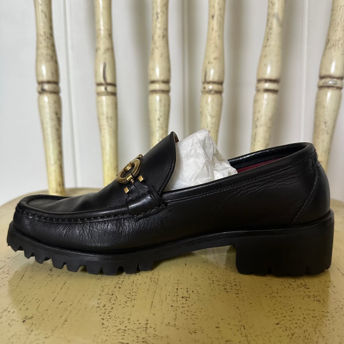 235 페라가모 여성 로퍼 블랙 상품이미지6