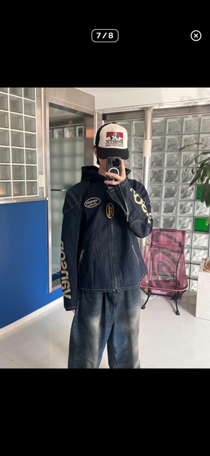 벤슨 라이더 후디 데님 자켓 집업 상품이미지9