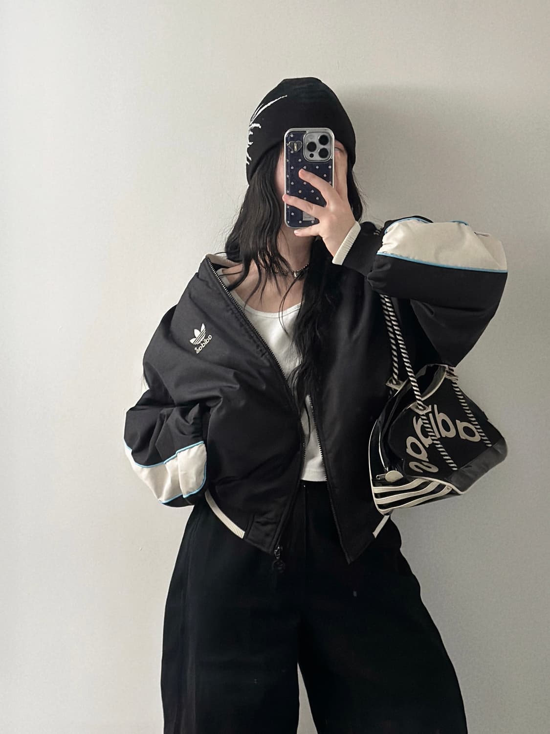 아디다스 00s 배색 봄버 자켓  상품이미지2