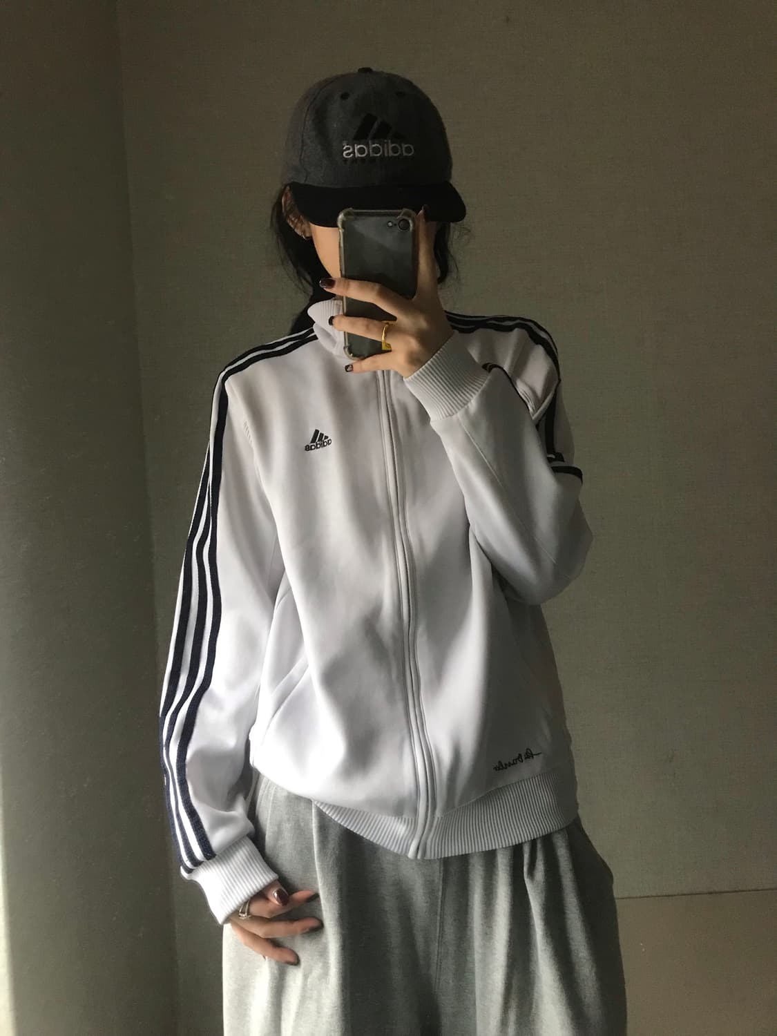 아디다스 화이트 네이비 져지 상품이미지3