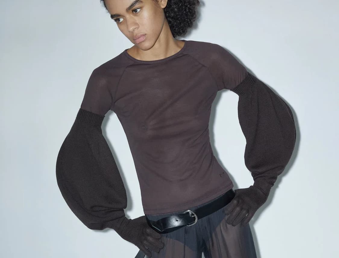 [XS/S]팔로마울 Flake 벌룬 장갑/브라운 상품이미지3