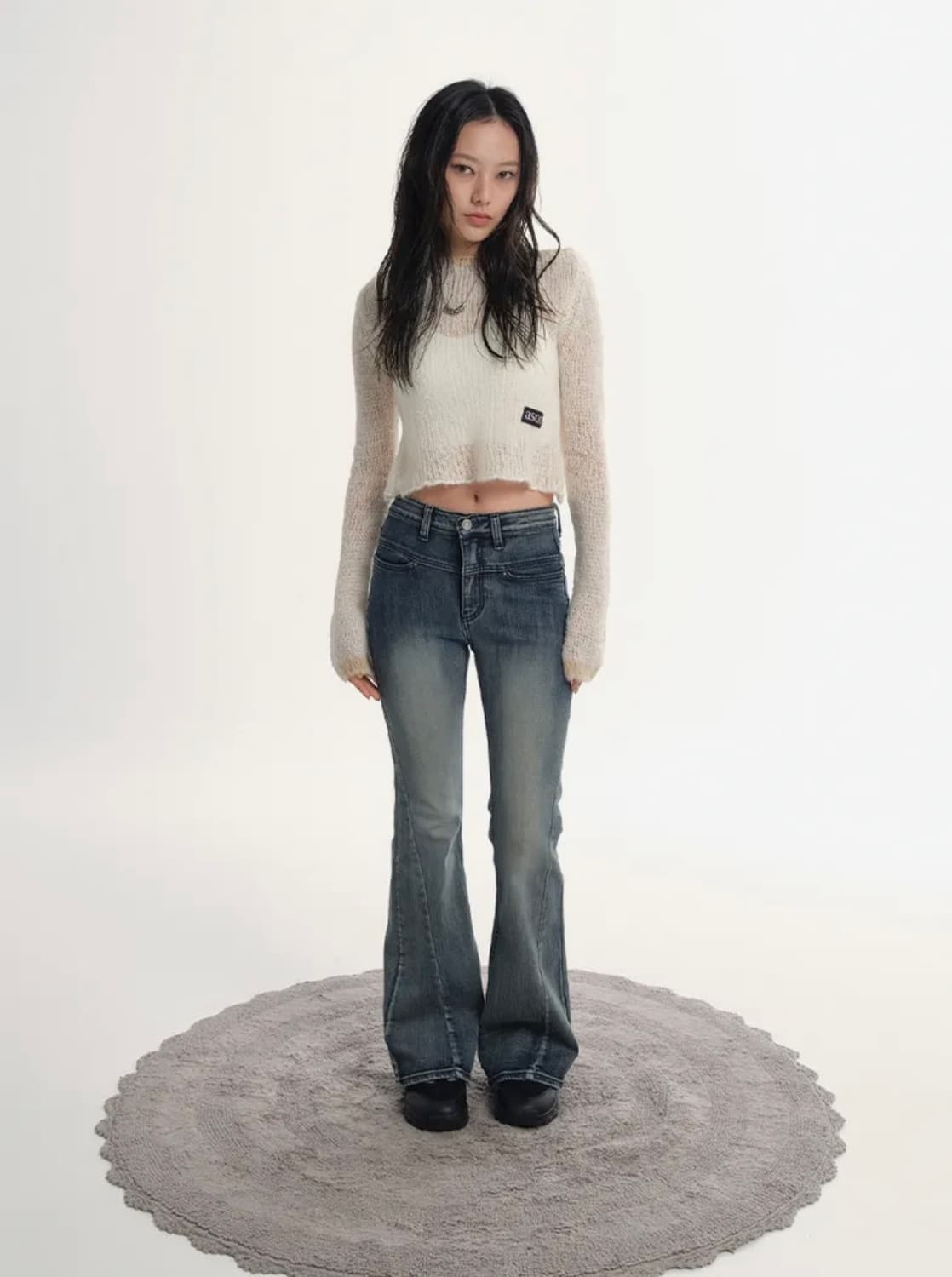 애즈온 캘리 부츠컷 팬츠 데님 상품이미지3