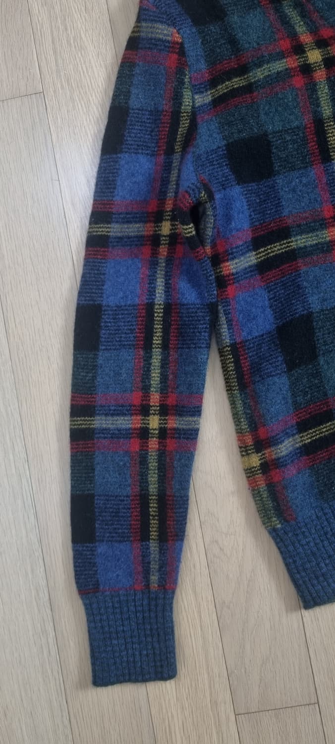 폴로랄프로렌 숄카라 ,가죽패치 양모100 니트 M _ 여성,실측확인 상품이미지3