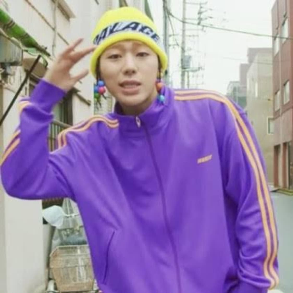 지코 착용 널디 트레이닝 셋업 퍼플 상품이미지1