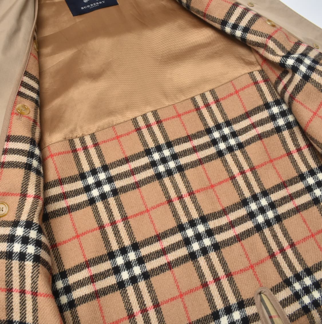 90S 버버리 트렌치 코트 여성 UK12 N0768 상품이미지3