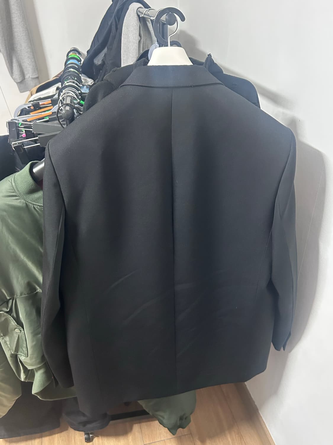 L) 렉토 오버사이즈 싱글 브레스티드 울 자켓 상품이미지5