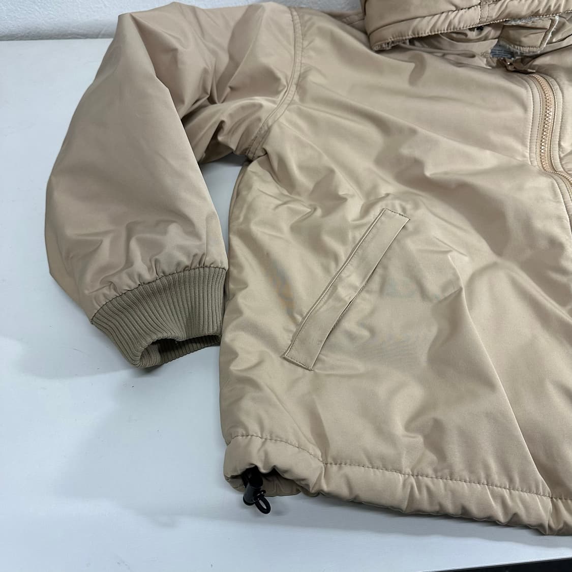 우먼L 니코앤드 베이지 오버핏 안감양털 후드점퍼 상품이미지2