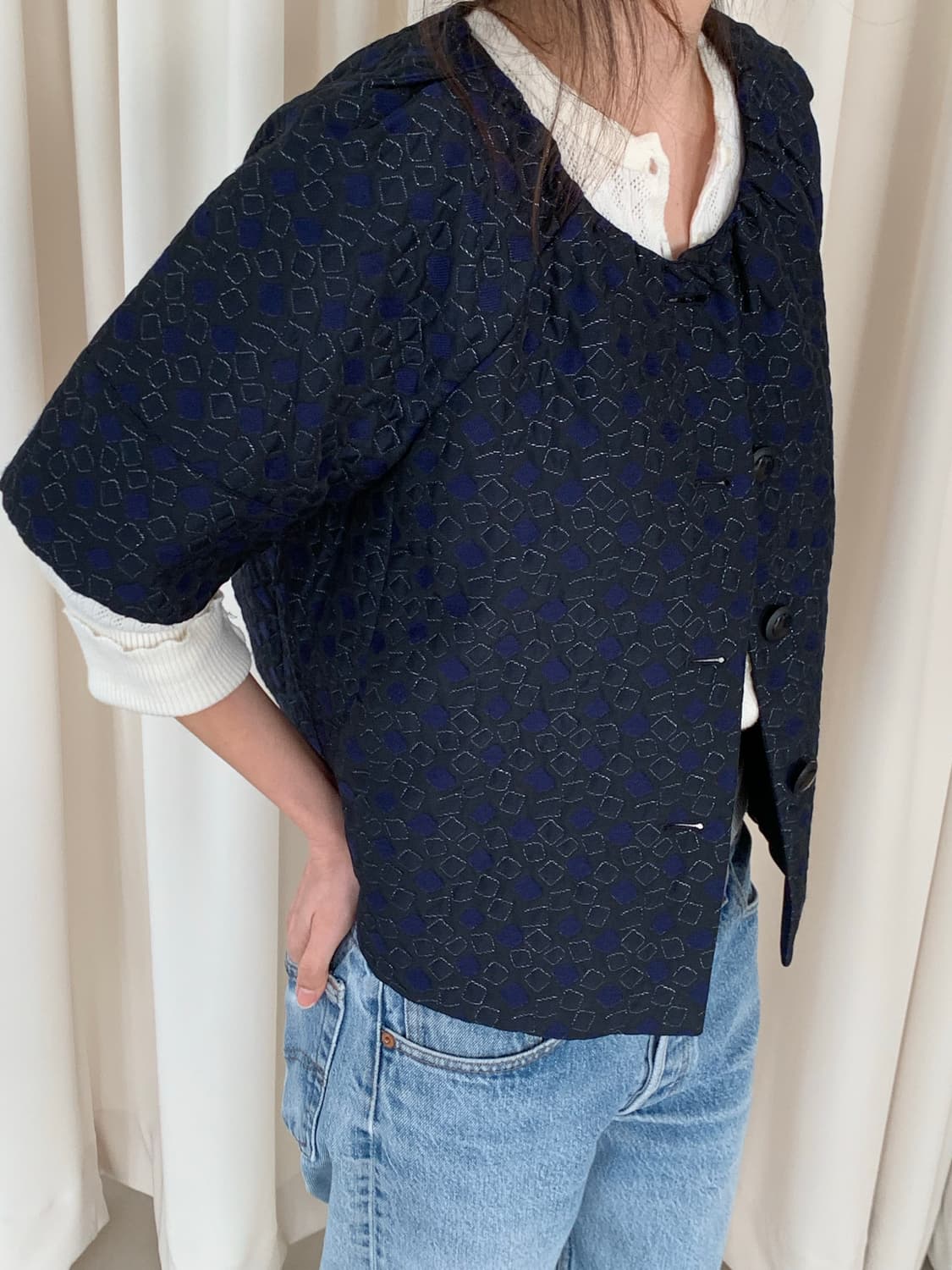 00's "Armani Collezioni" Crop Jacket 상품이미지1