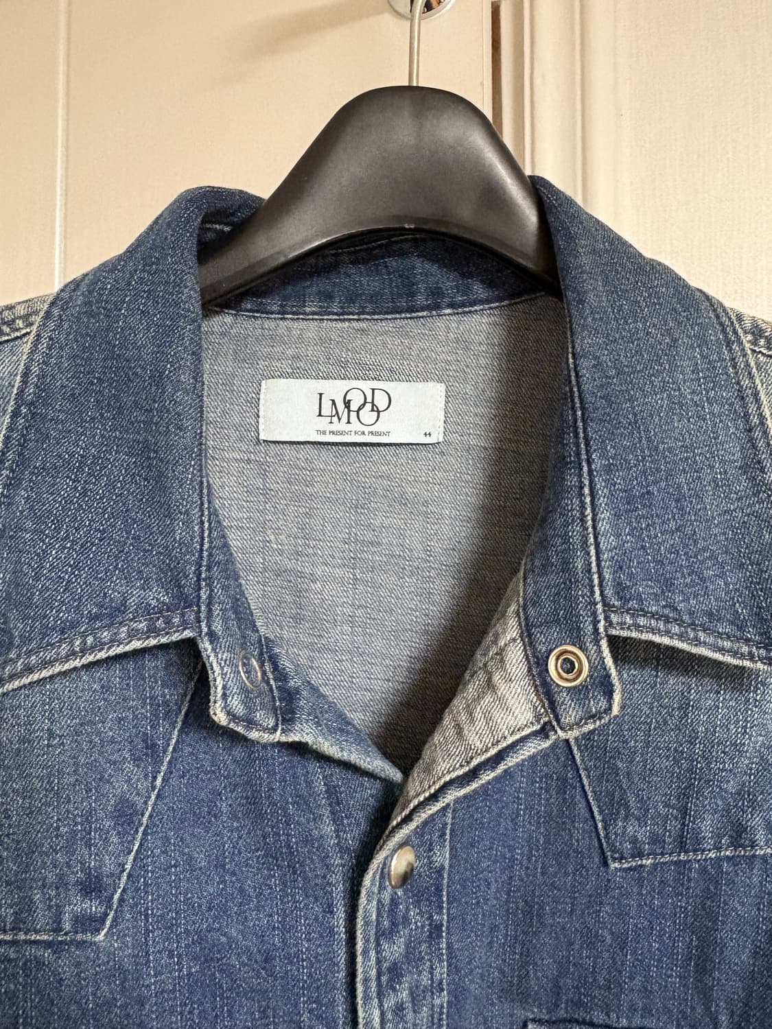 엘무드 배드가이 데님 웨스턴 셔츠 워시드 블루 44 상품이미지3