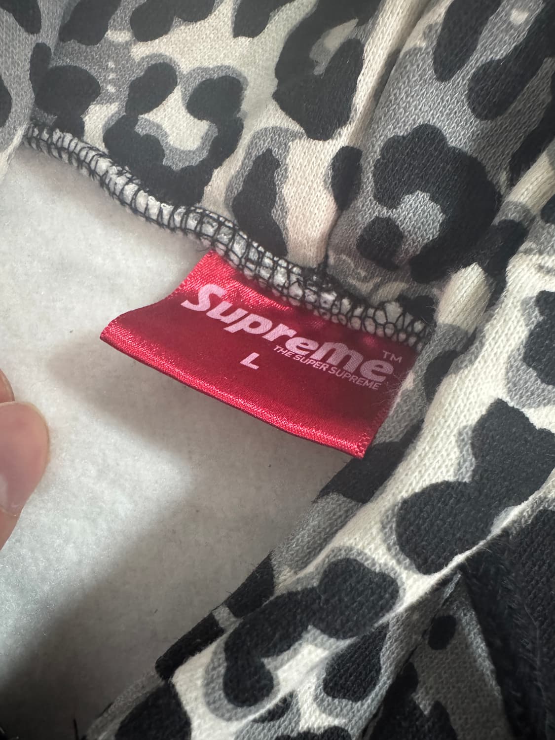 슈프림 Supreme 커스텀 레오파드 후드집업 L 상품이미지3