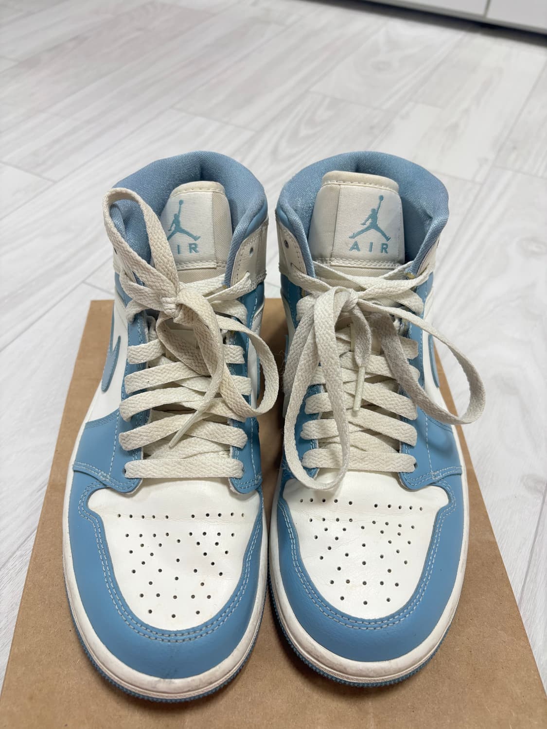 나이키 조던 1 미드 세일 앤 원 블루 운동화 상품이미지3