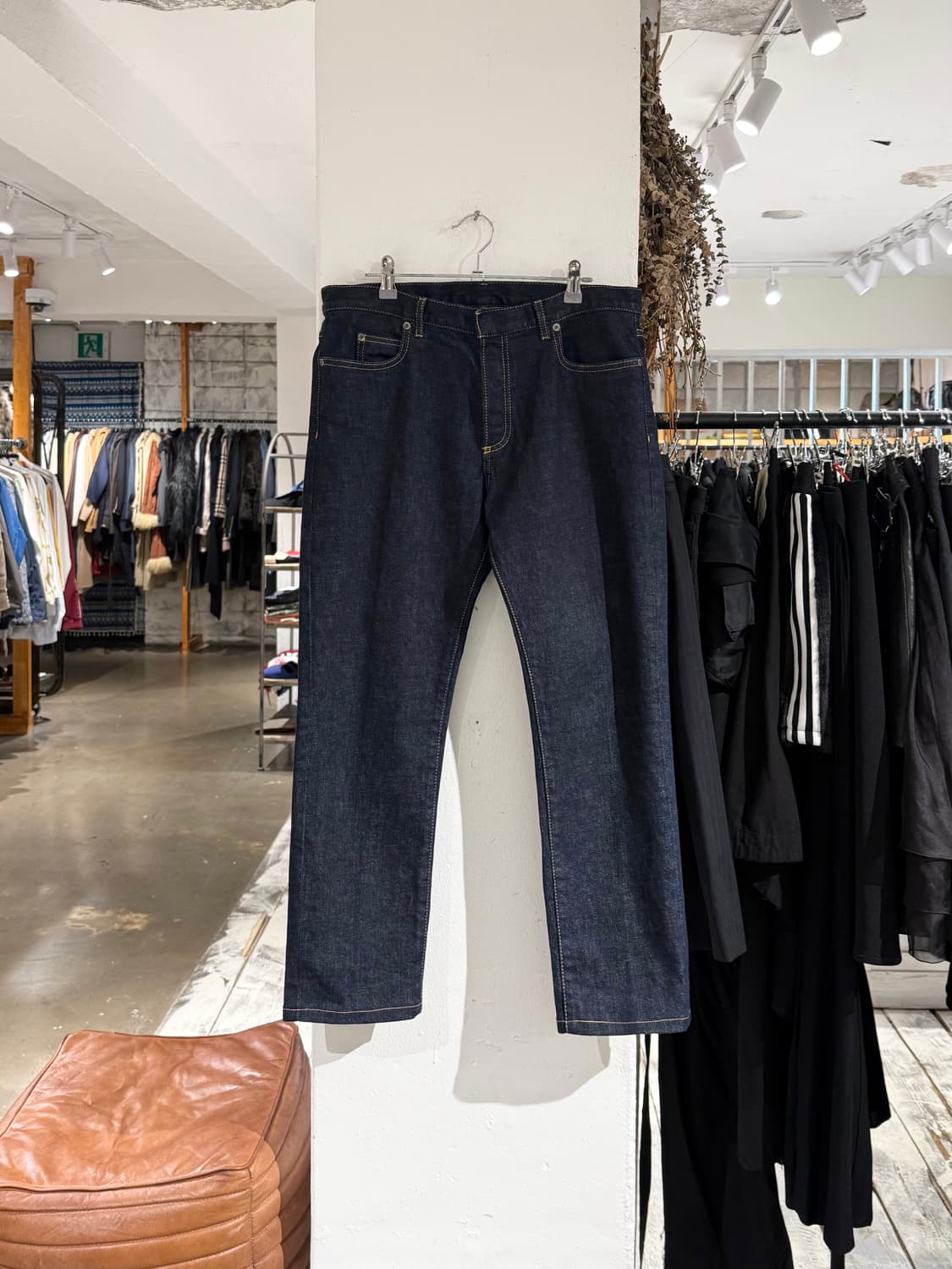 메종 마르지엘라 인디고 생지 데님 스트레이트핏 팬츠 상품이미지1