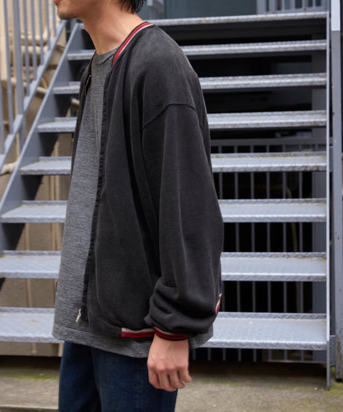 WILD LIFE TAILOR 스웨트 집 블루종 상품이미지2