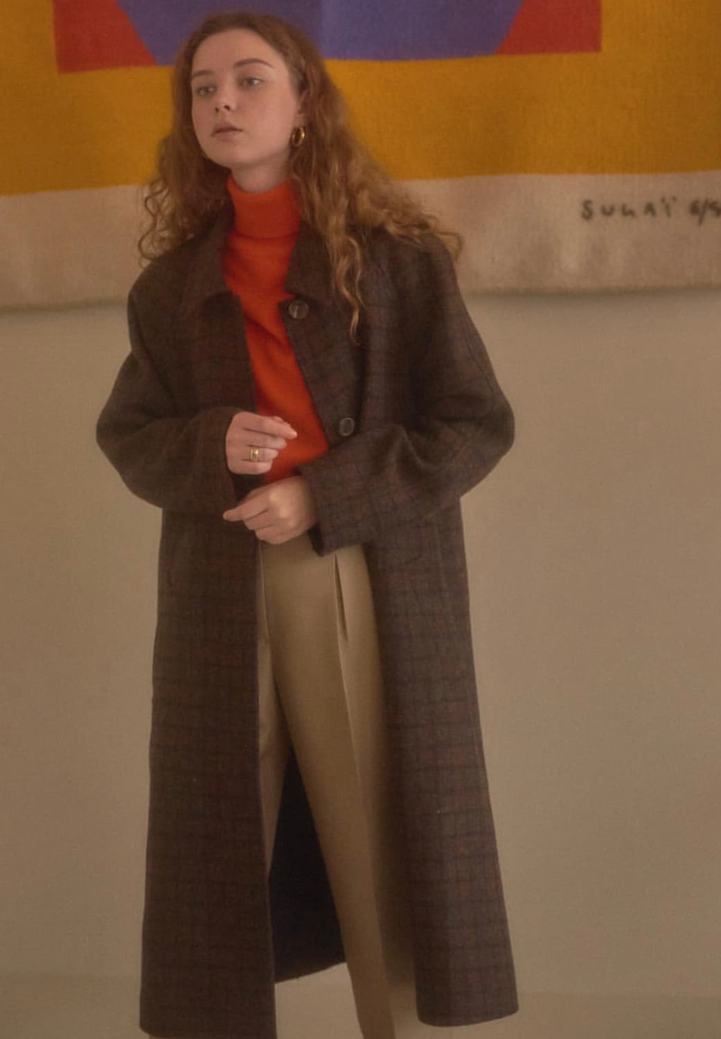 얼바닉30 꼬냑 코트 (해리스트위드) 상품이미지3