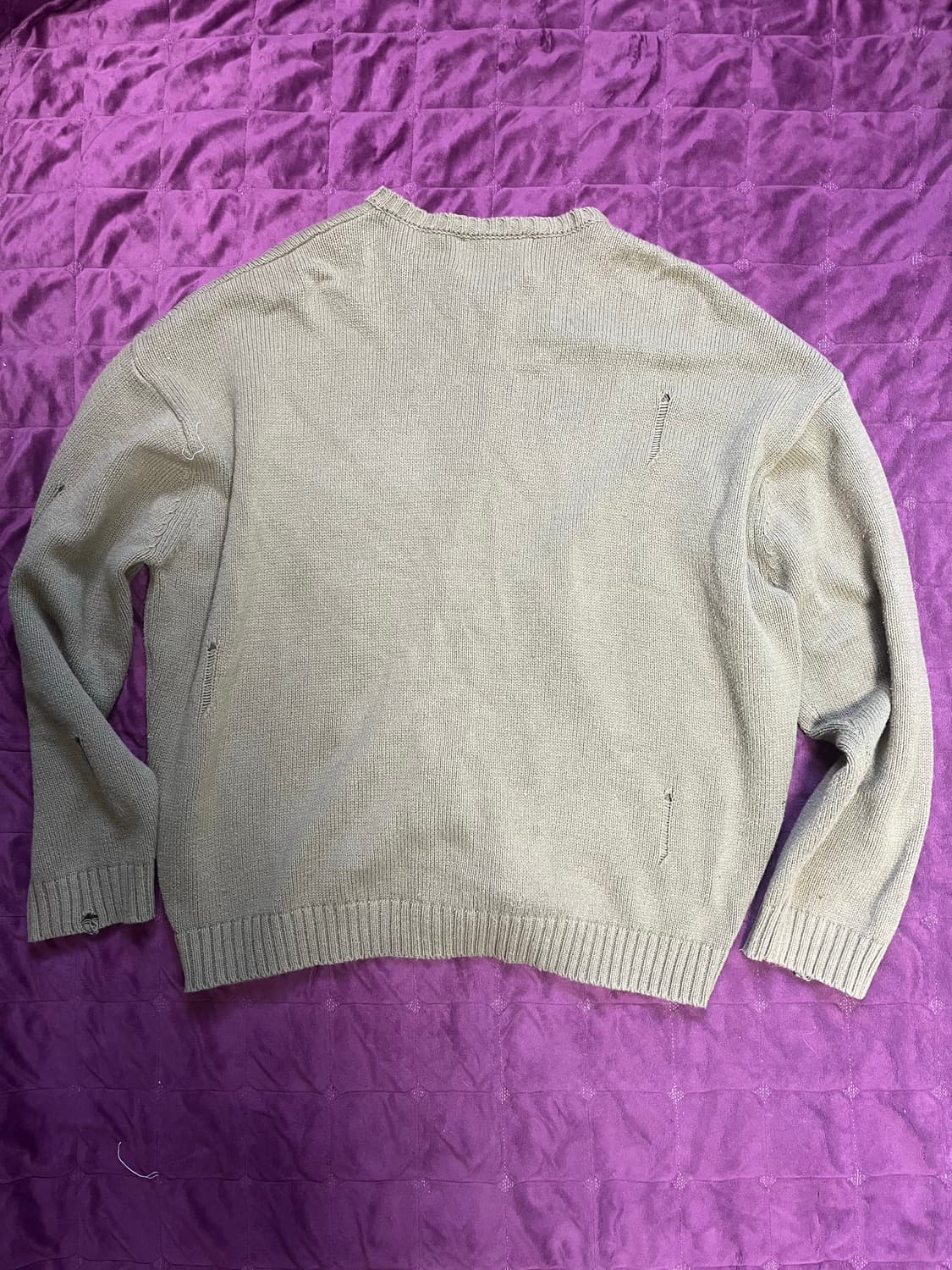 엑스톤즈 XTK037 보운 니트 집업 (KHAKI) 상품이미지4