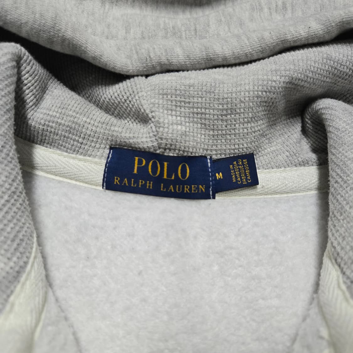 M 폴로랄프로렌 써멀 후드집업 그레이 상품이미지3