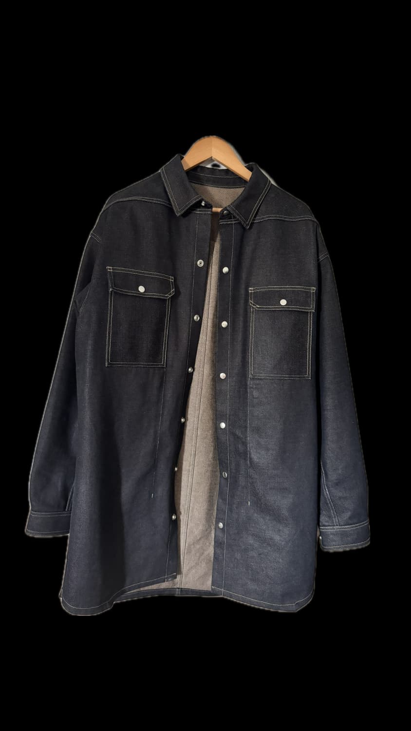 릭오웬스 오버사이즈 셔츠/자켓 인디고 상품이미지1