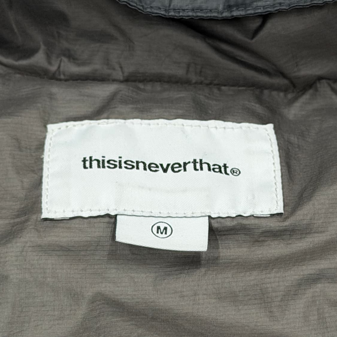 디스이즈네버댓 퍼텍스 리사이클 다운 후드 패딩 자켓 블랙 M 상품이미지7