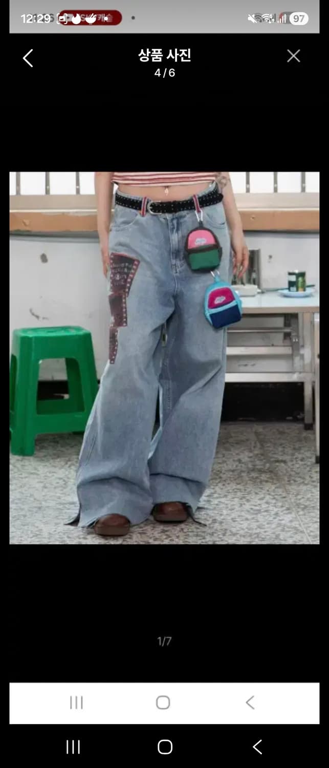 루나키후 와이드 데님 팬츠 상품이미지4