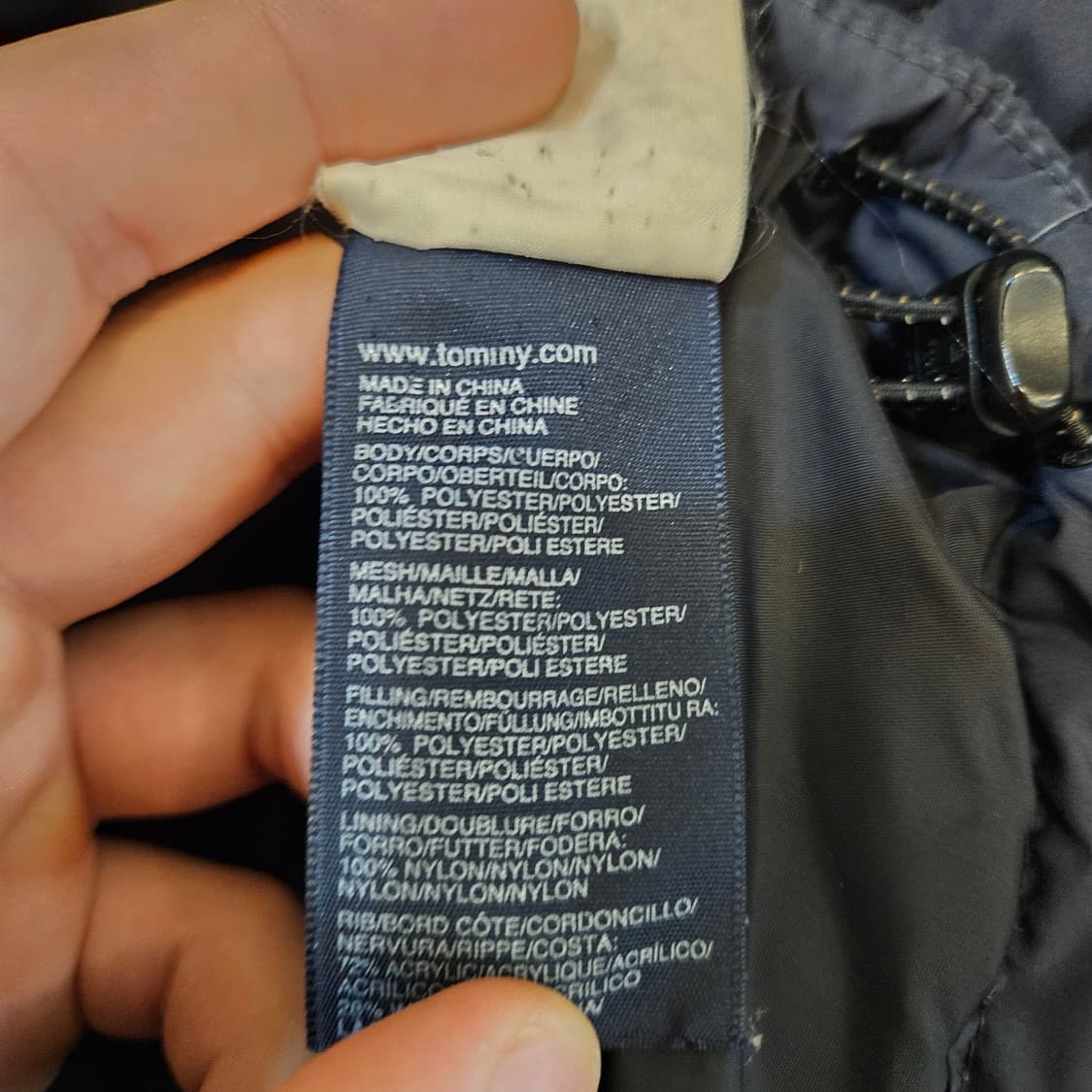 90(S)/실측95(S)타미힐피거 퀼팅 자켓 남성 점퍼 상품이미지8