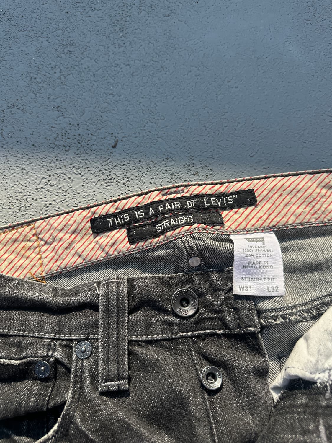 [31] 00s 리바이스 빈티지 흑청 데님 세미 부츠컷 상품이미지9