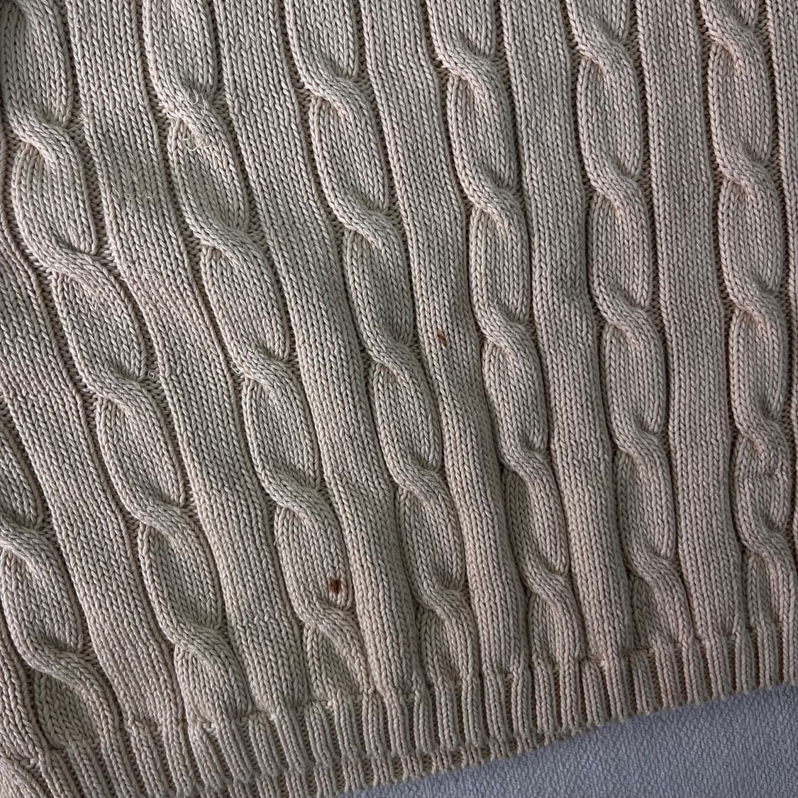 W 95 폴로랄프로렌 꽈배기 브이넥 니트 상품이미지6