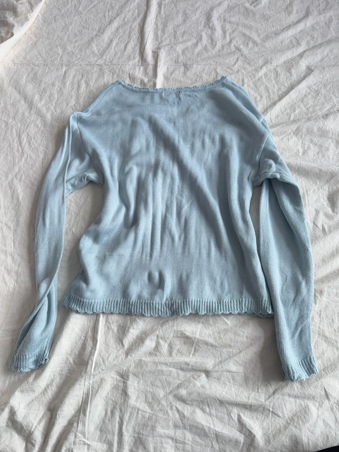 엑시즈팜 스카이블루 러블리 니트 상품이미지6