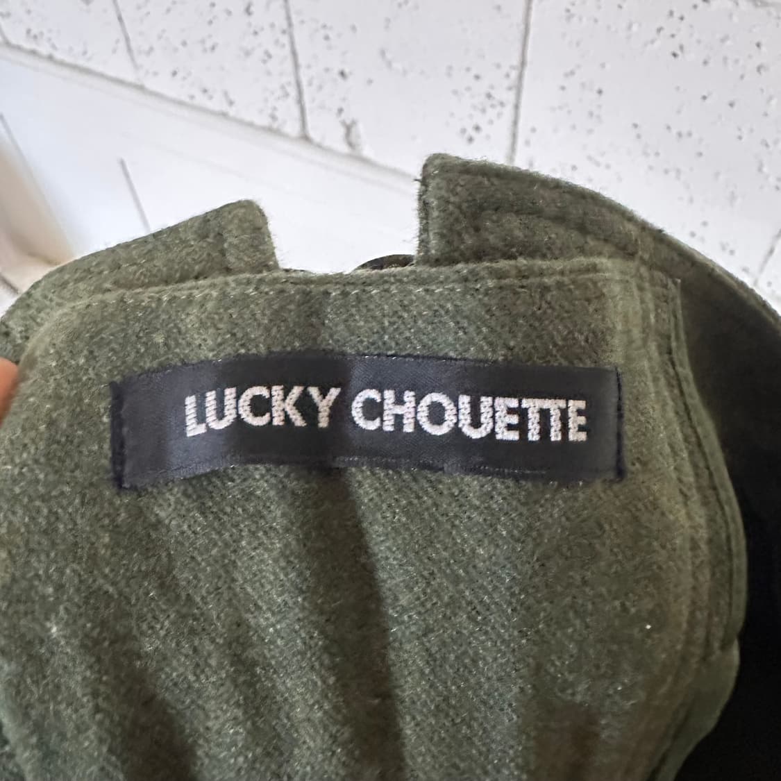 우먼36 럭키슈에뜨 모직 바지 카키 상품이미지5