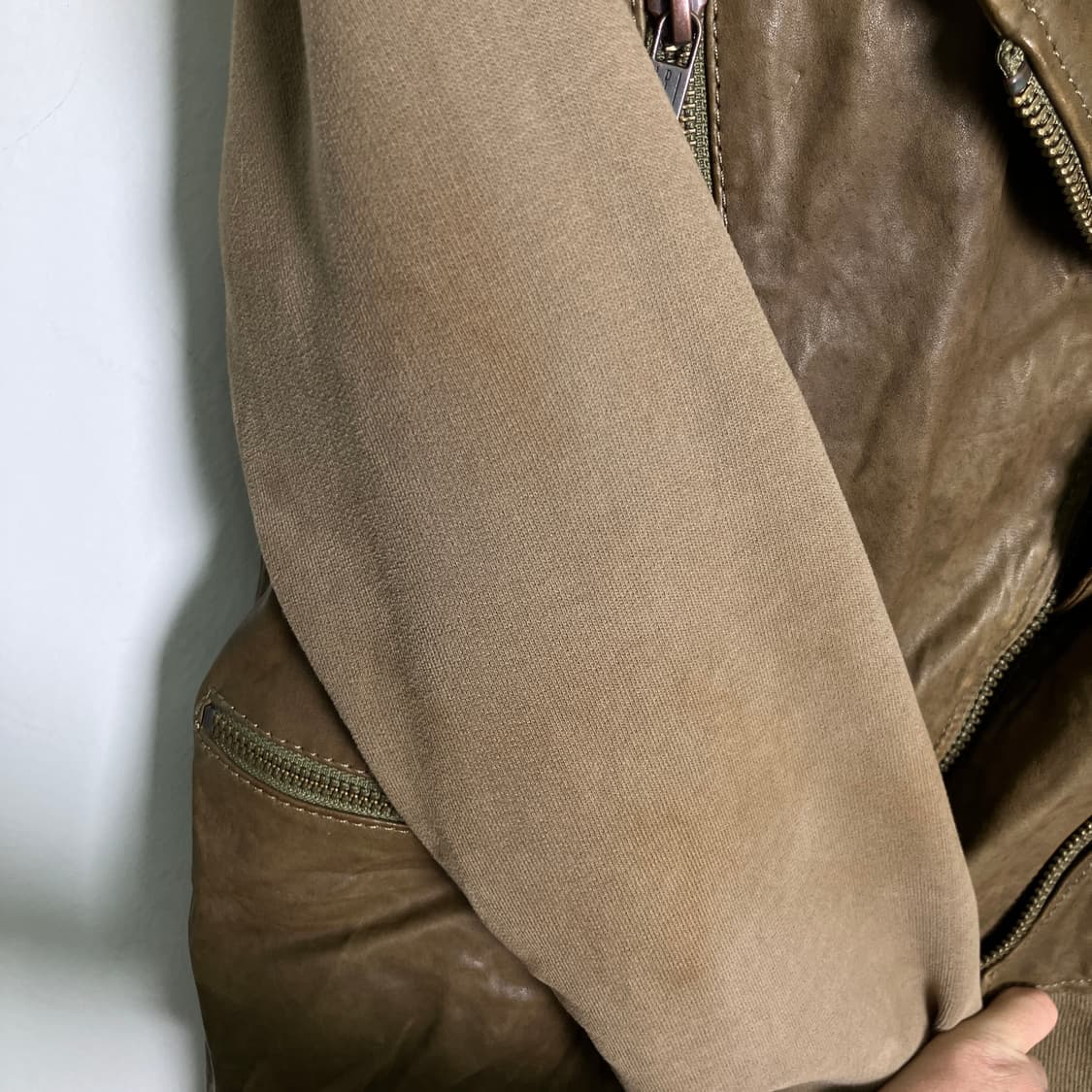 Diesel 디젤 양가죽 라이더 자켓 S 상품이미지8