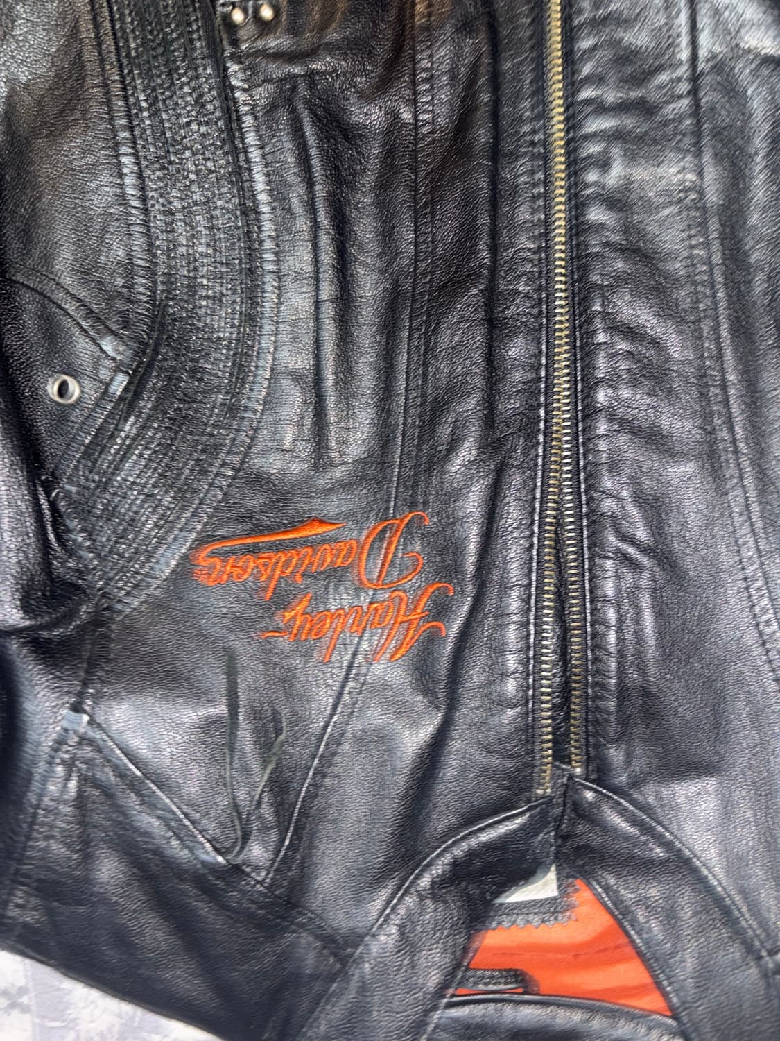 Harley davidson leather jacket  상품이미지3